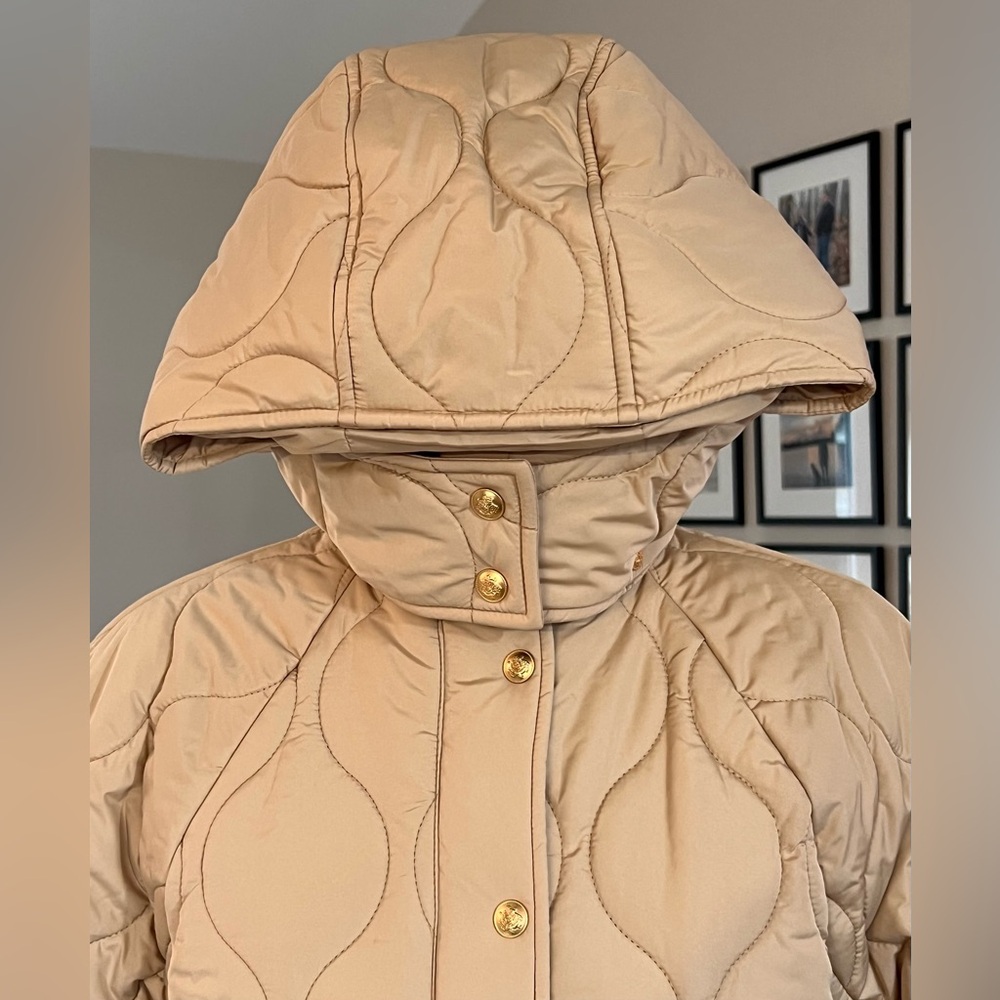 J Crew Stowe Puffer Jacket Primaloft Removeable Hood Size Medium #CD108 - Picture 10 of 15